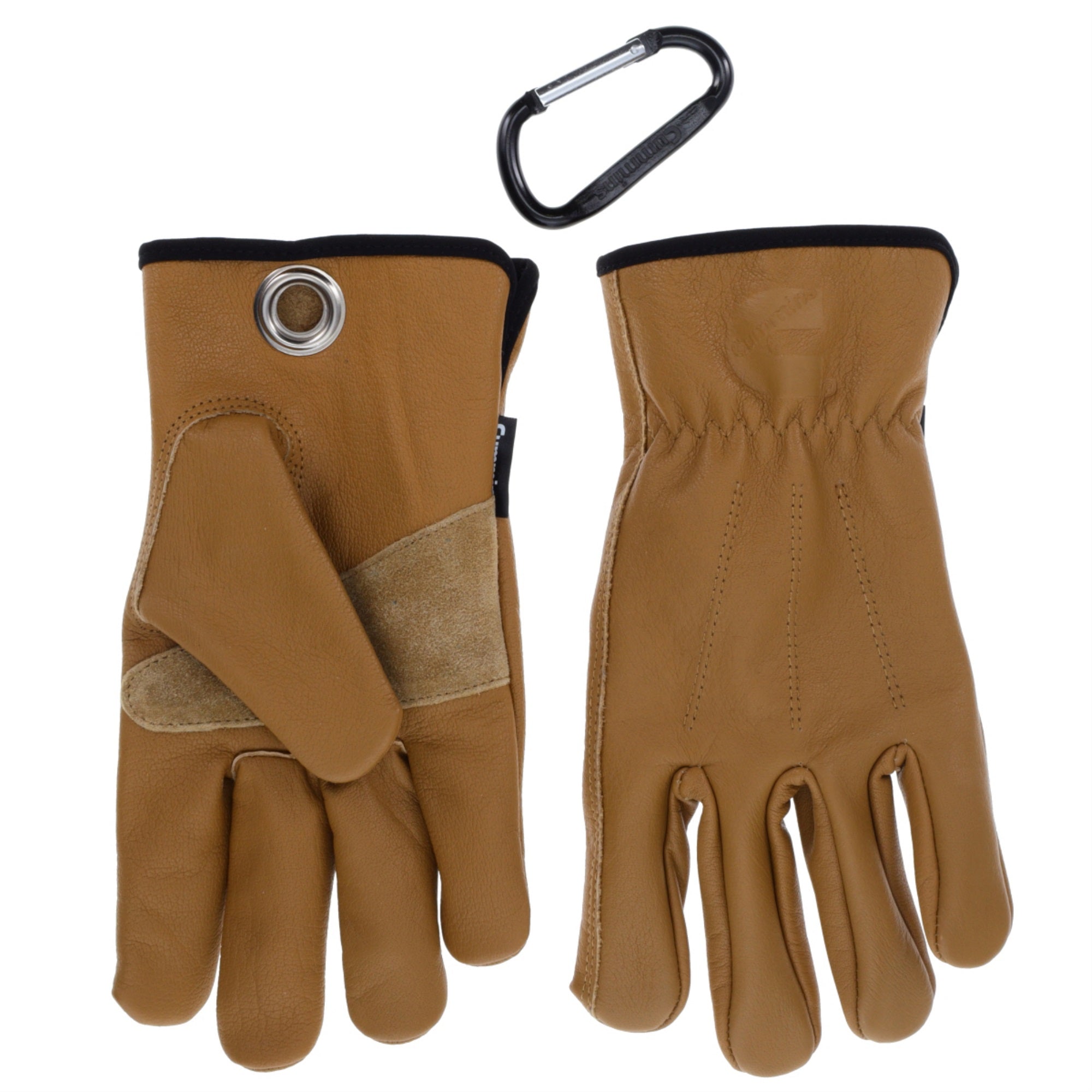 Cummins Full Leather Gloves For Men Cmn35151 - Fencer Work Leather Palm Gloves For Truck Driving Gardening Outdoor Work - Large