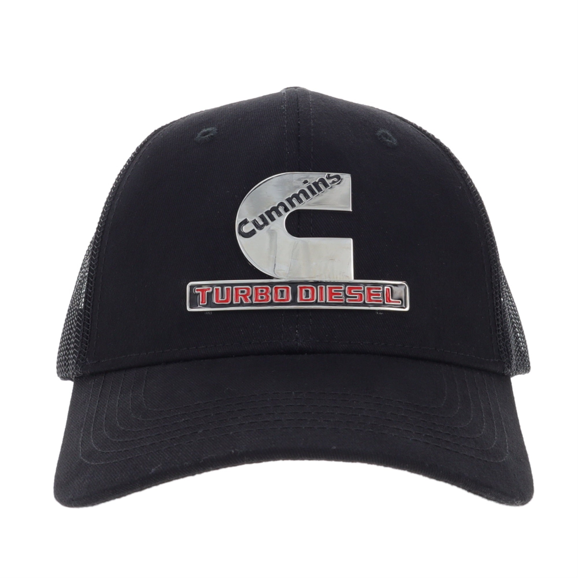 Cummins Cap Cmn35191 Mens Womens Hat Trucker Snapback Collectible Baseball Hat With Metal Turbo Logo Black