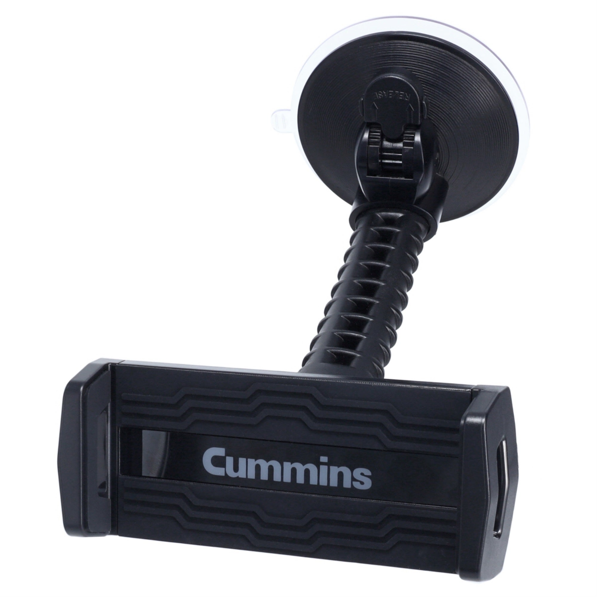 Cummins Windshield Tablet Mount Cmnwstblt  - Suction Cup Holder For Car Window Or Dash Universal Compatibility Tablet Dock - Black