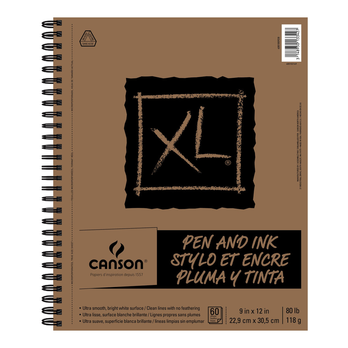 Xl Pen/Ink 9X12 Swb 60Sh