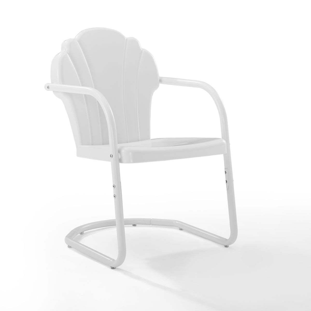 Tulip Retro Metal Chair - Cozy Garden/Patio Seating | Durable Steel Construction | Uv-Resistant Powder Finish | Range Of Colors