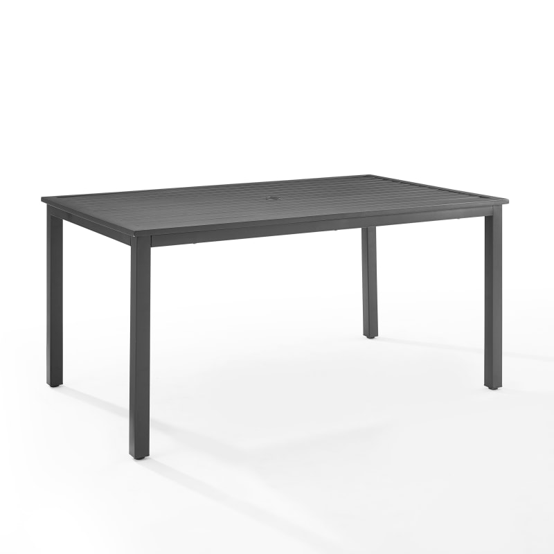 Hansen Outdoor Metal Dining Table - Matte Black