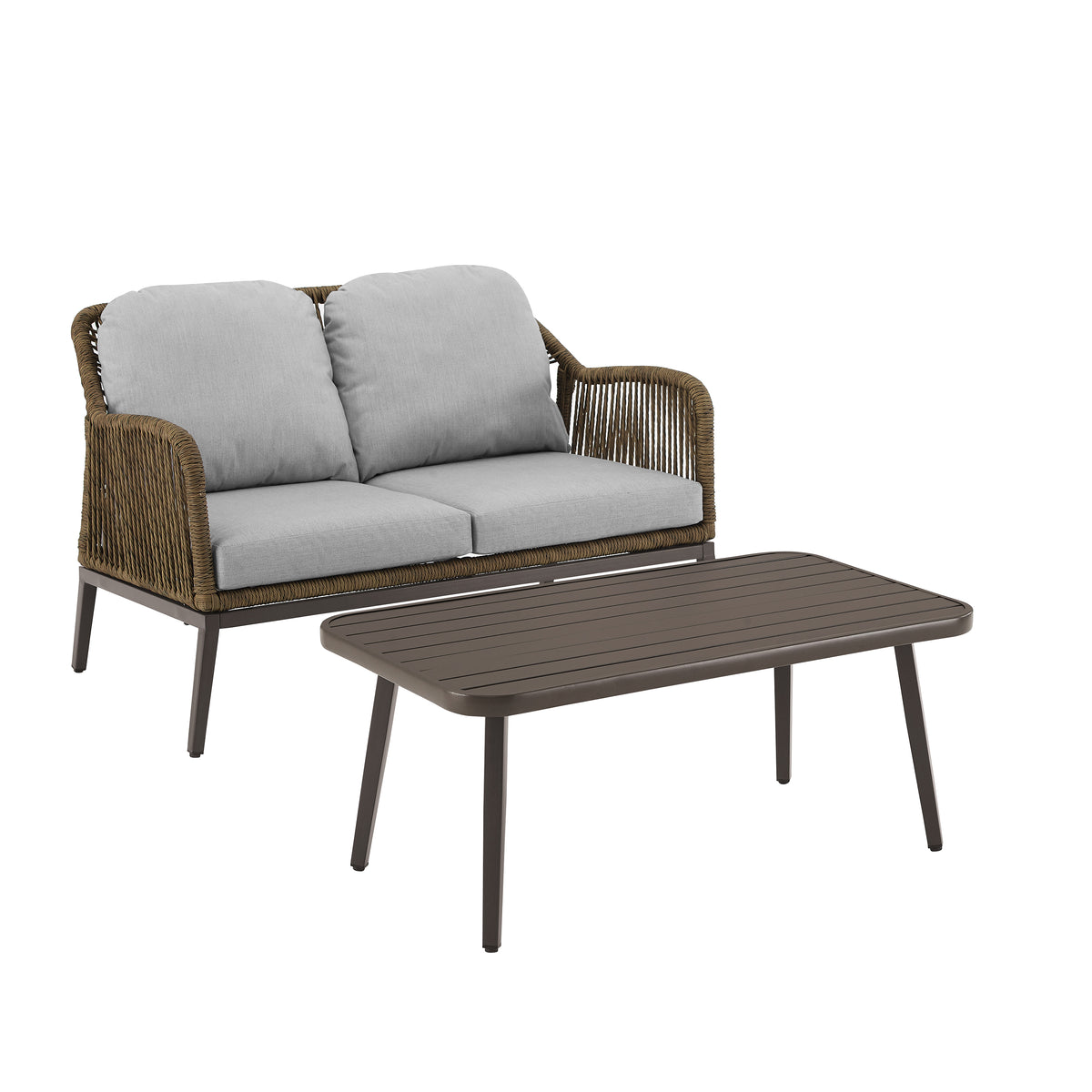 Haven 2Pc Outdoor Wicker Conversation Set