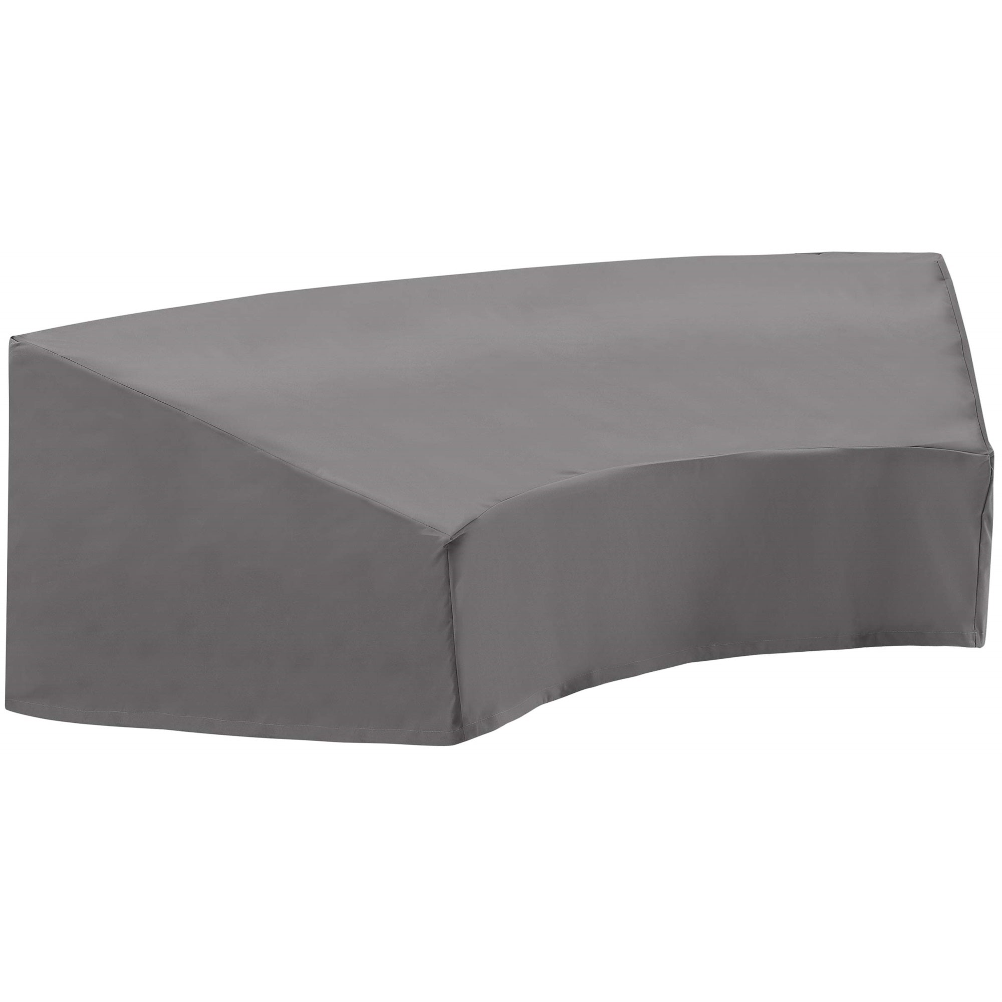 Casafoyer Furniture Patio Furniture Covers, Waterproof Outdoor Sectional Cover For Half-Moon Sofa, Gray