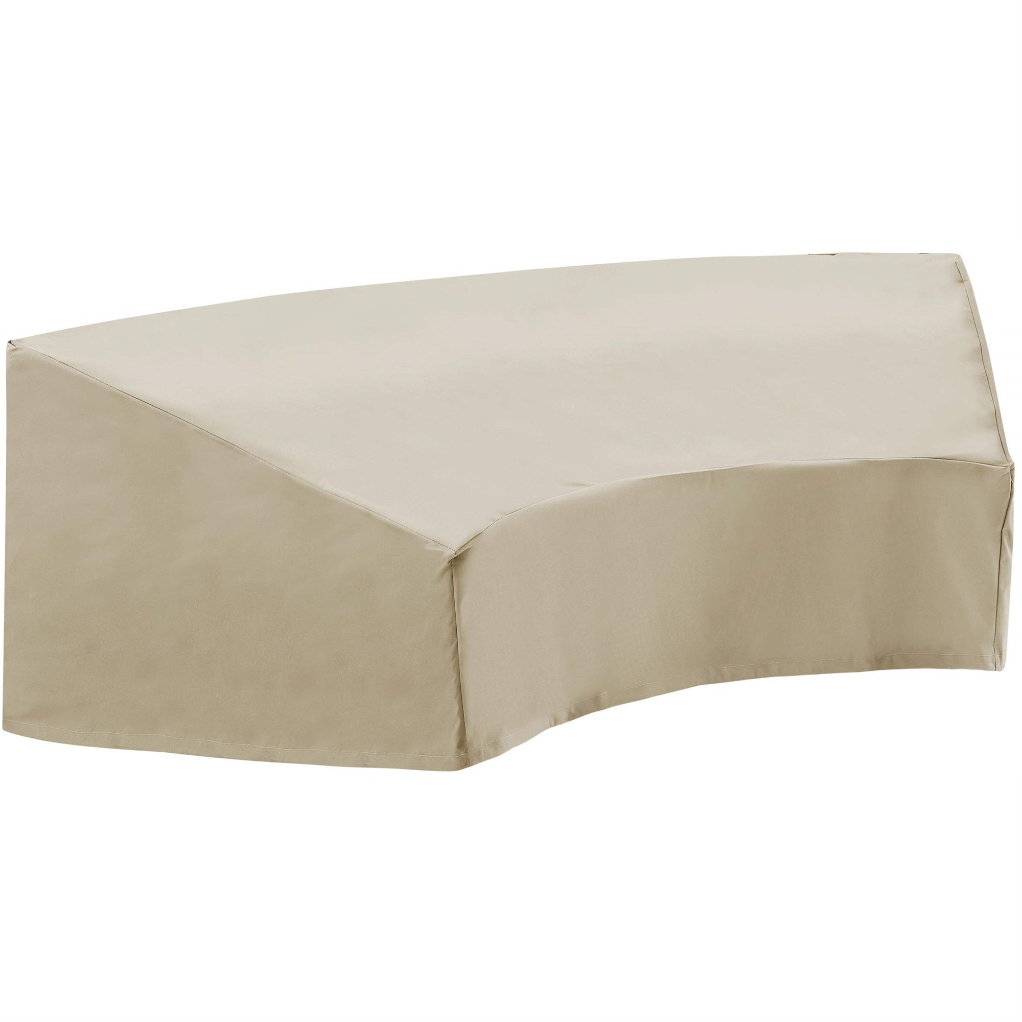 Casafoyer Furniture Patio Furniture Covers, Waterproof Outdoor Sectional Cover For Half-Moon Sofa, Tan