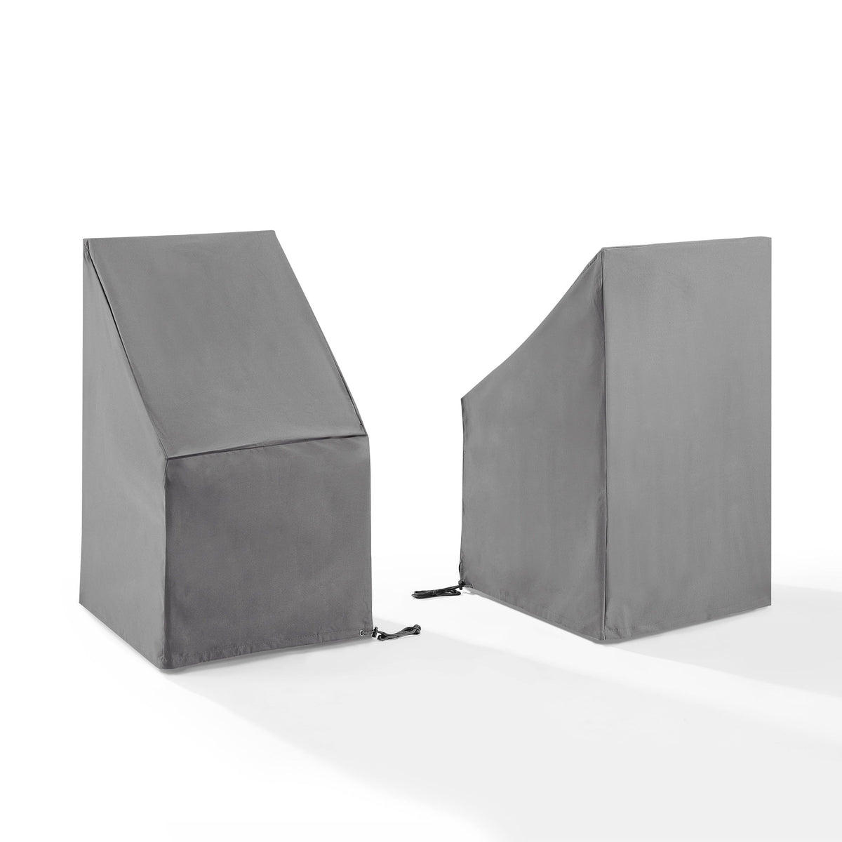 2 Piece Outdoor Dining Side Chair Furniture Cover Set Gray - 2 Dining Side Chairs