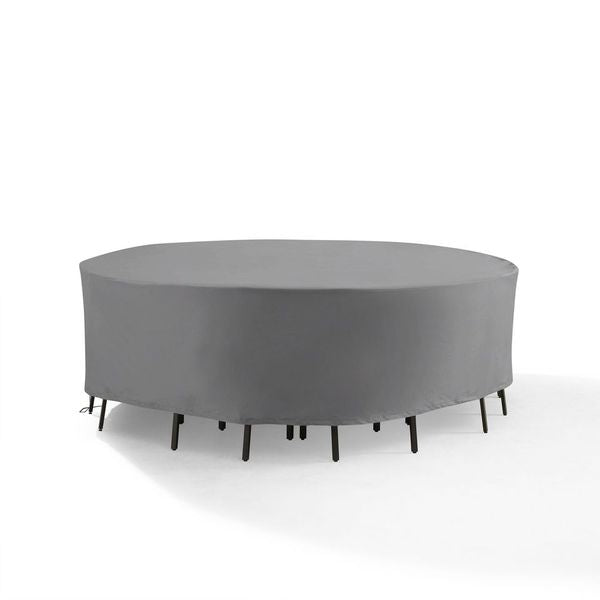 Round Outdoor Furniture Cover For Patio Set Gray