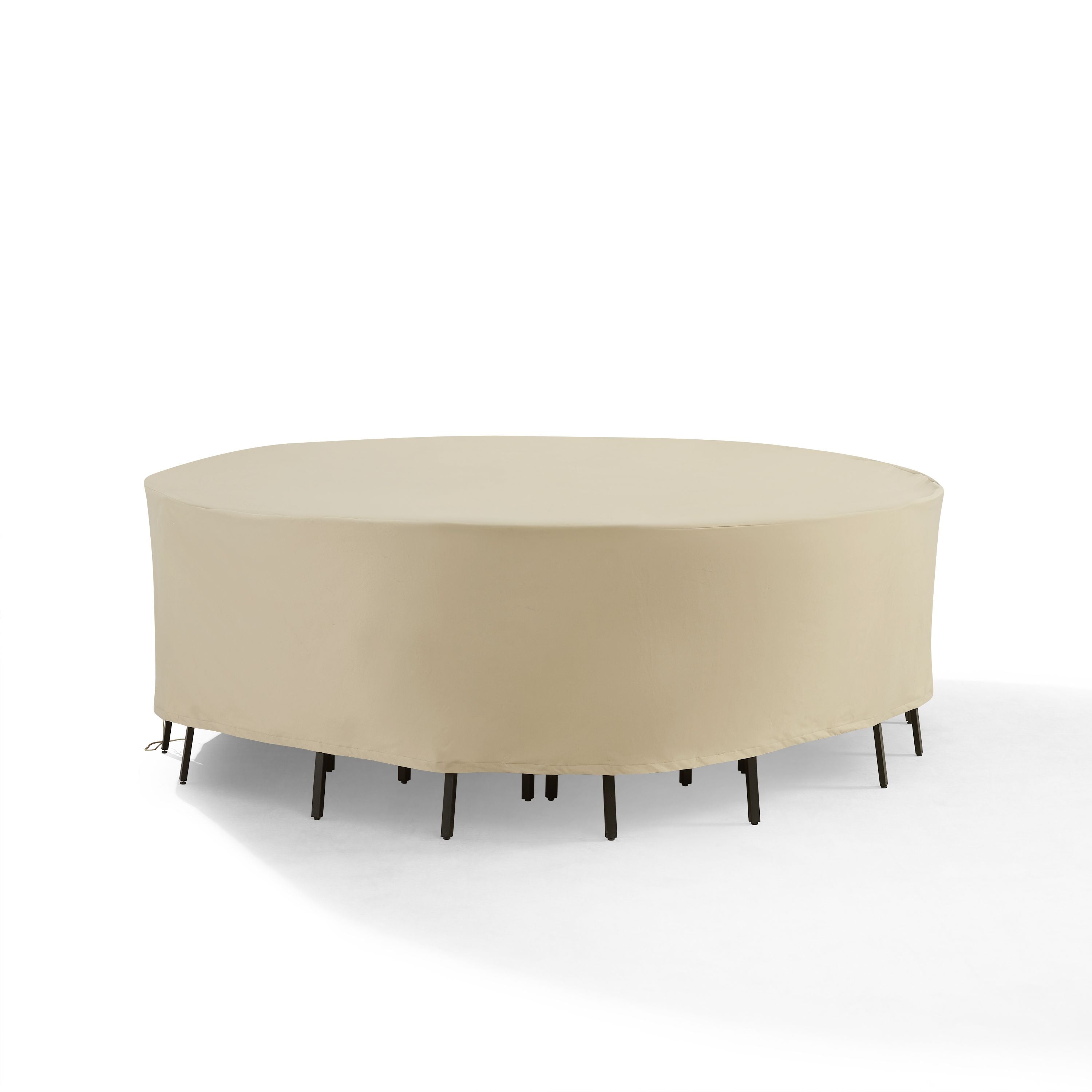 Round Outdoor Furniture Cover For Patio Set Tan