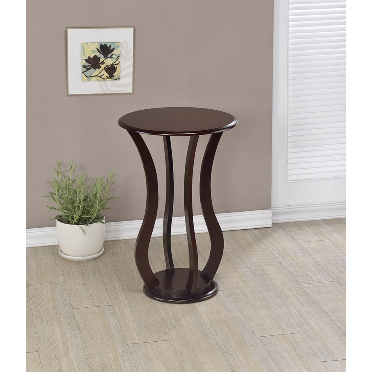 Elton Round Top Accent Table Cherry