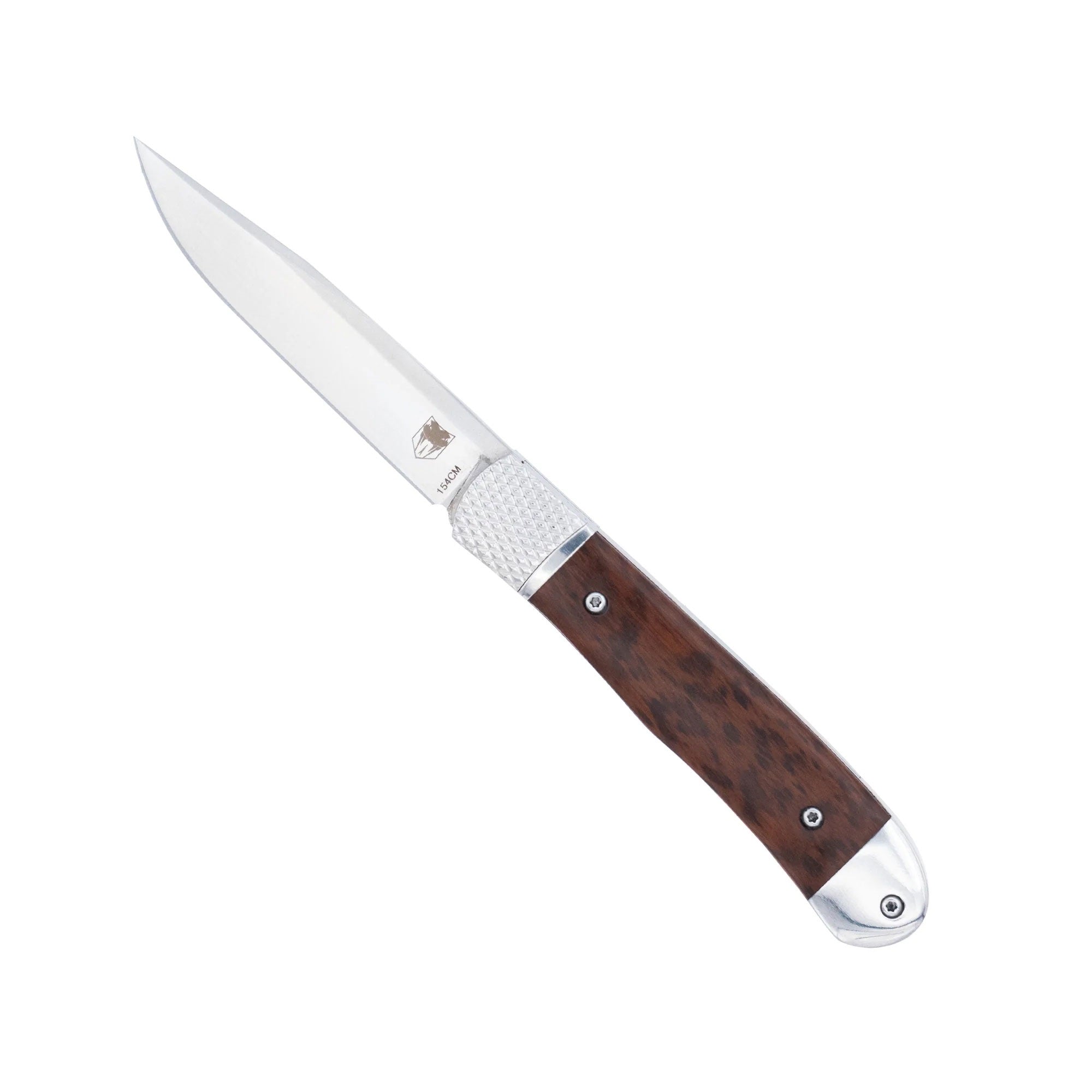 Trapper Hidden Release Snakewood with 154CM Drop Not Serrated Blade