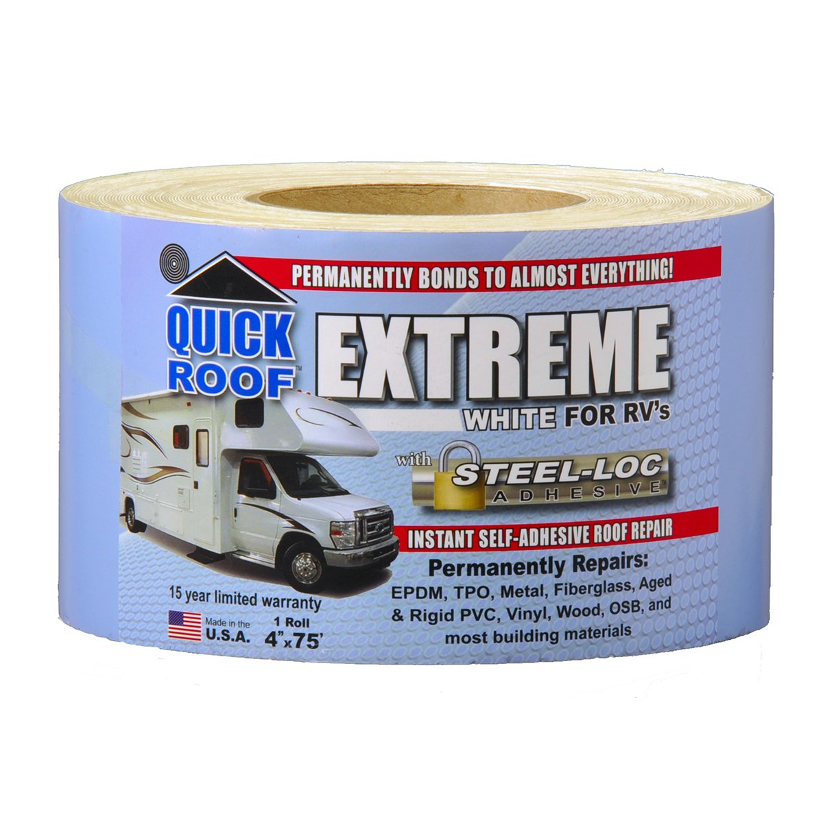 Quick Roof Extreme For Rv'S 4Inx75Ft White