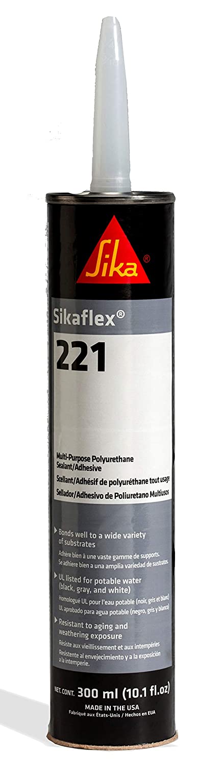 SIKA SIKAFLEX 221 ALUMINUM  GRAY 10.3 OZ 300 ML.(Pack of 2)