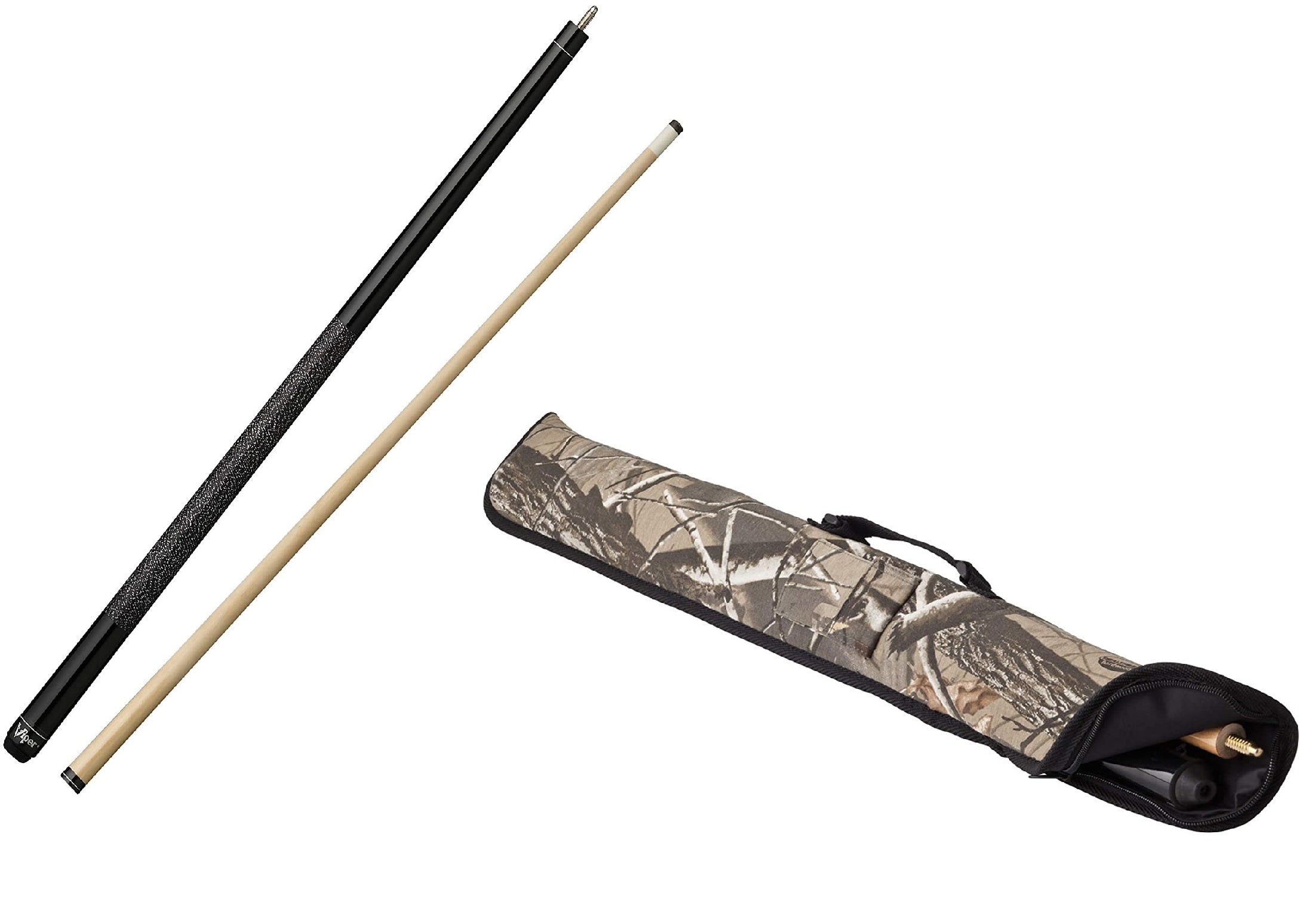 Viper Elite 58' 2-Piece Billiard/Pool Cue And Billiard/Pool Cue Soft Vinyl Case