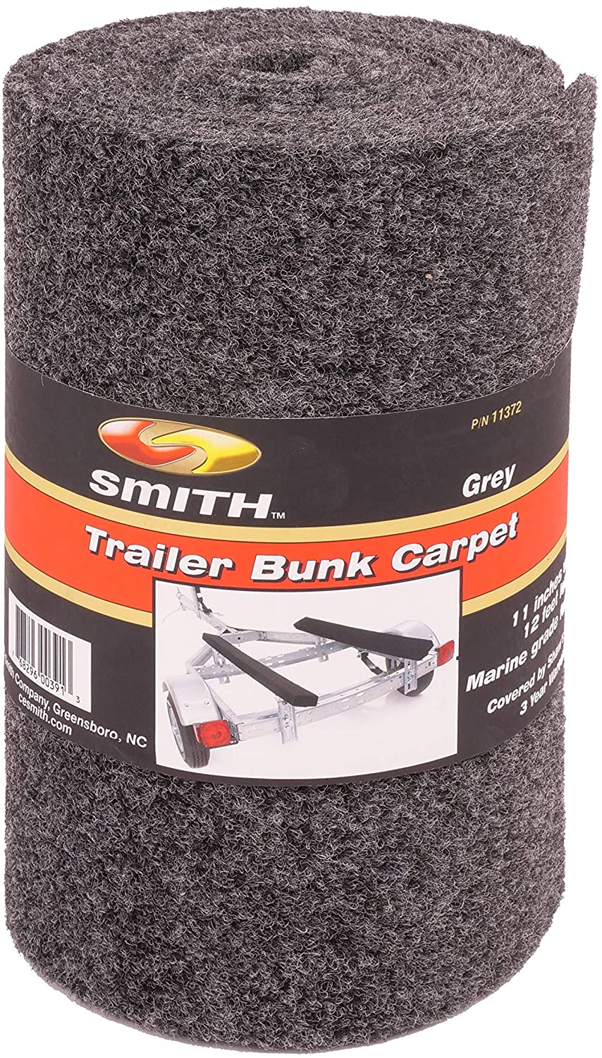 C.E. Smith Carpet Roll - Grey - 11W x 12L(Pack of 2)