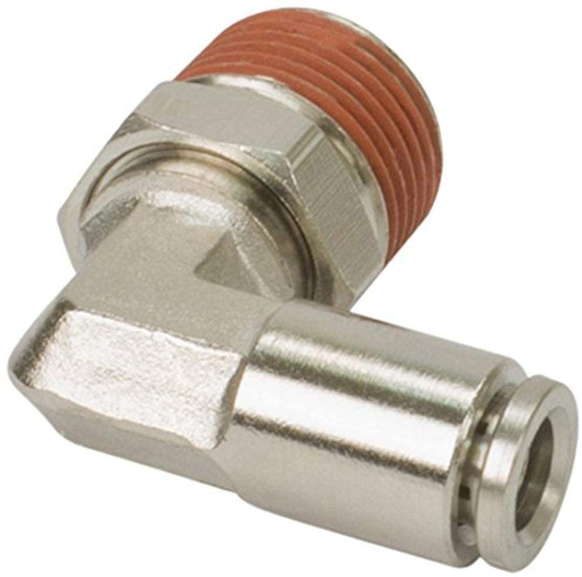 VIAIR 3/8 NPT(M) to 3/8" Airline 90 Degree Swivel Elbow Fitting (DOT Approved) (Pack of 6)"