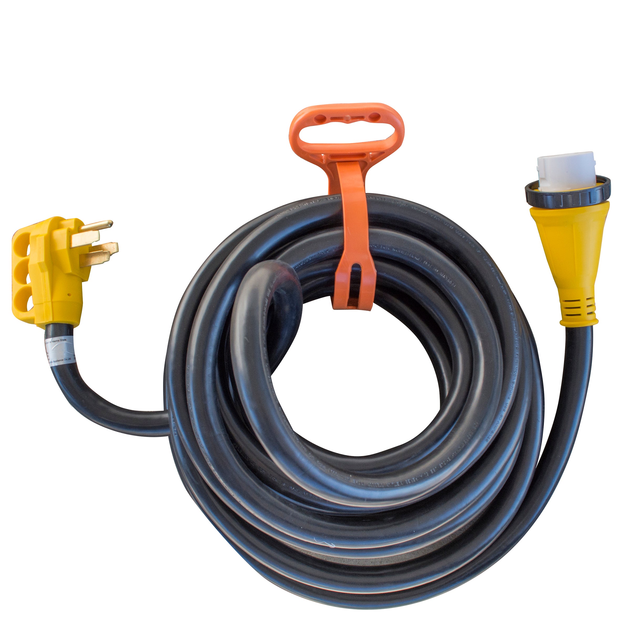 30 Ft. 125/250 Volt 50 Amp Marine Type Pigtail Extension Cord