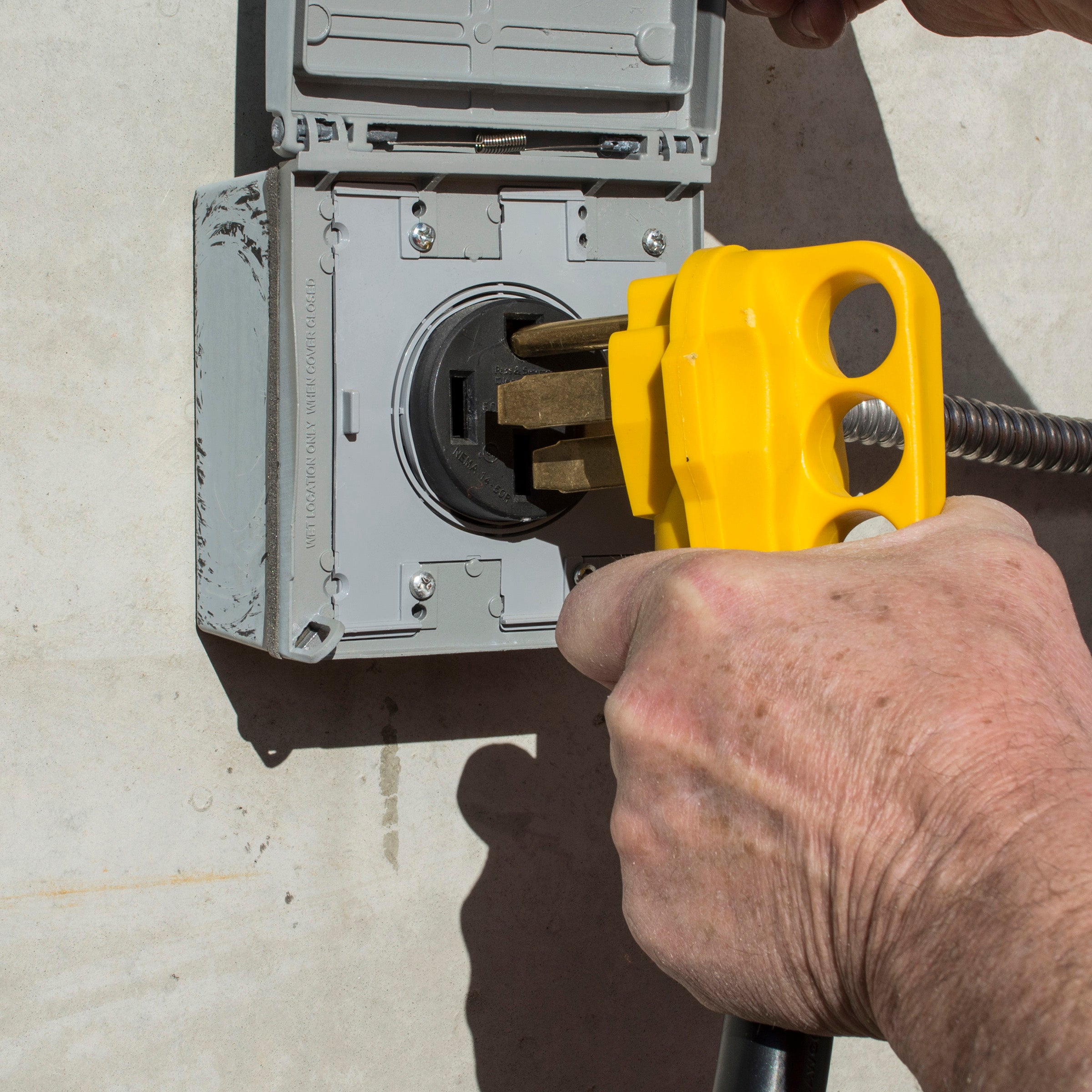 30 Ft. 125/250 Volt 50 Amp Marine Type Pigtail Extension Cord