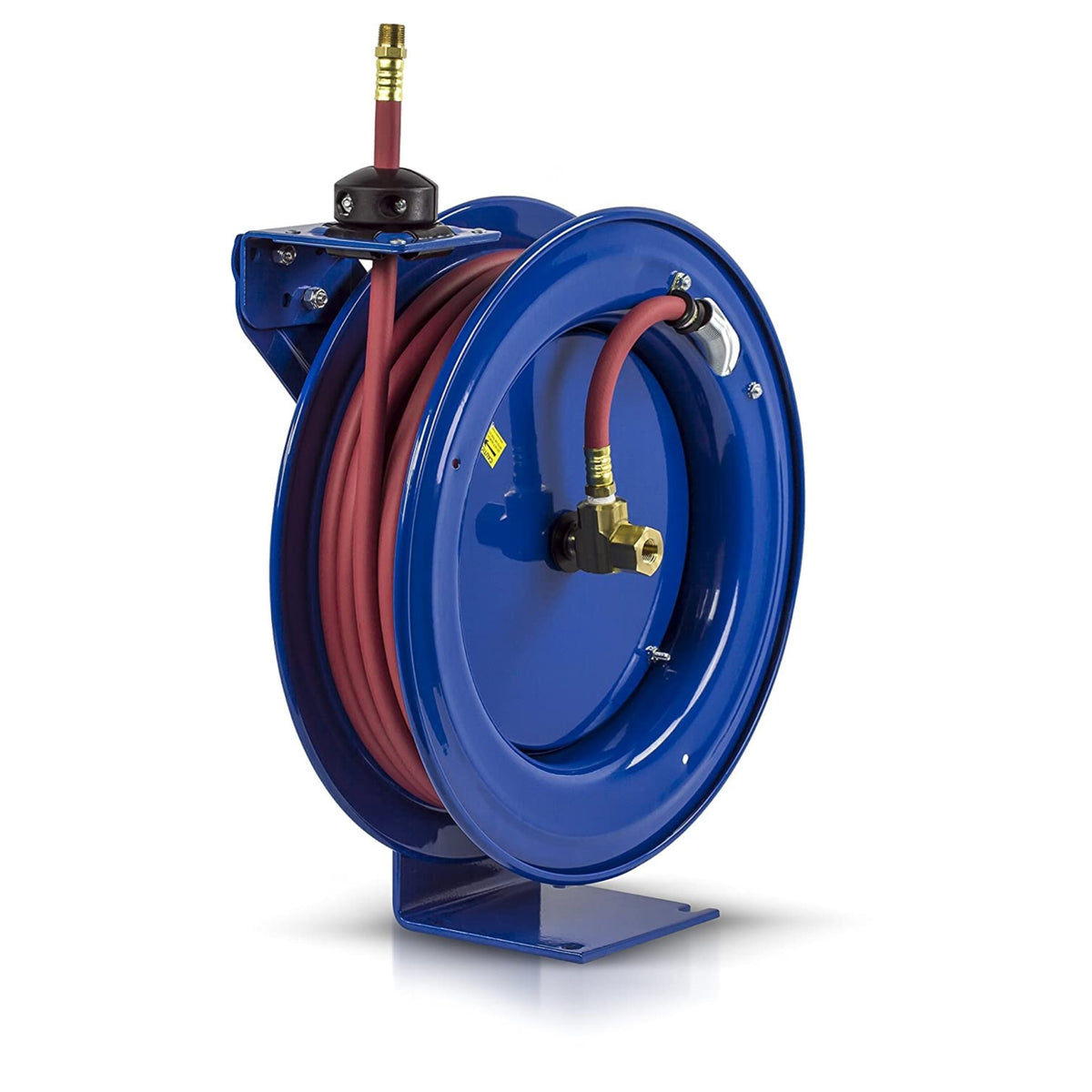 Coxreels P-Lp-350 Retractable Air/Water Low-Pressure Hose Reel, P Series, 3/8 In X 50 In 300 Psi - Easy-To-Use Compact Design- Heavy-Duty Steel Construction, Made In The Usa