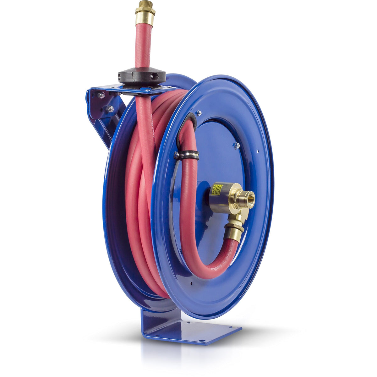 Coxreels Shf-N-525 Retractable Fuel Hose Reel | Sh Fuel Series | 3/4'X25, 300 Psi | Easy-Maintenance W/ Brass Swivel & Multi-Position Mount Arm | Heavy-Duty Steel Construction | Made In The Usa | Blue