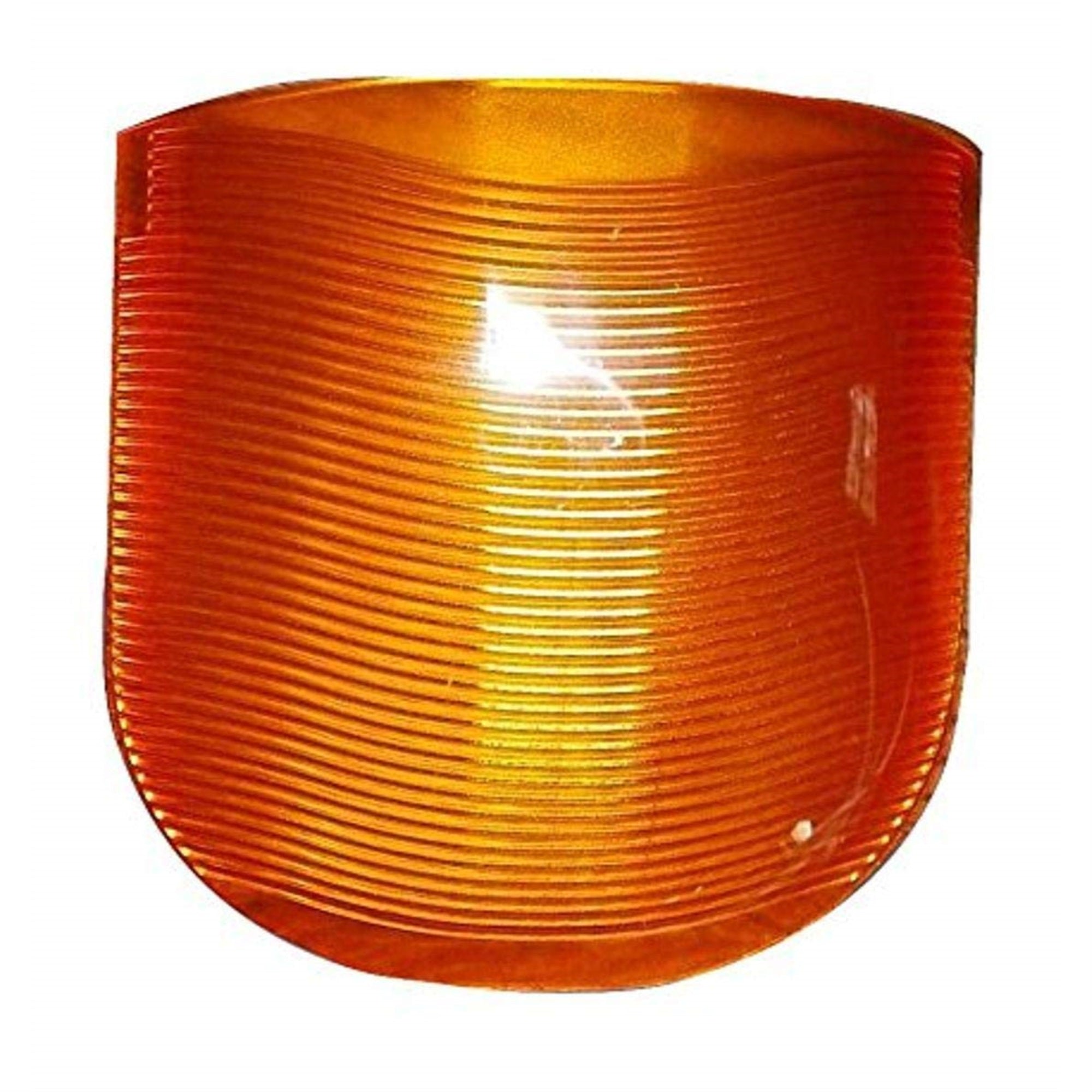 Fasteners Unlimited 89-319A Replacement Lens For Omega Porch Light, Orange