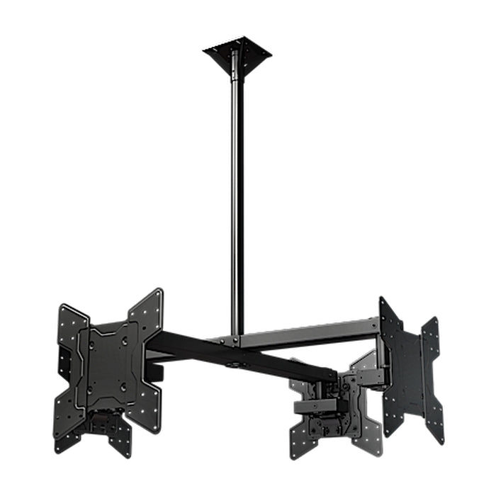 Ceiling Mounted Quad Display System For 32' To 75' Monitors, Includes A Vesa Mounting Interface