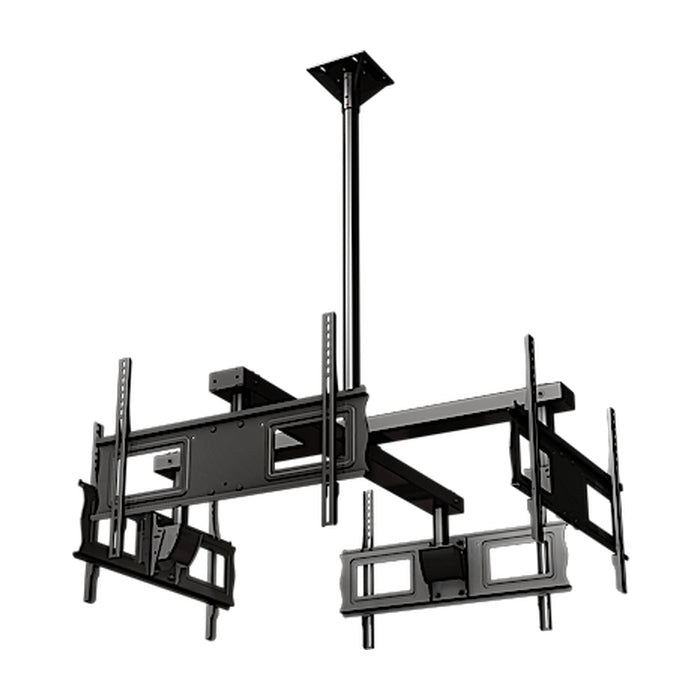 Ceiling Mounted Quad Display System For 37' To 70' Monitors, Includes A Universal Mounting Interface