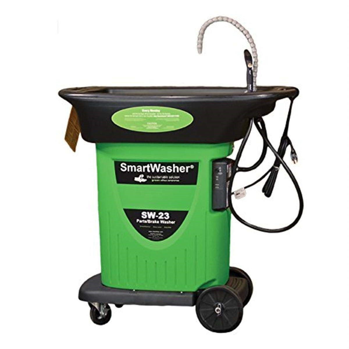 Crc Smartwasher Sw-423 Mobile Parts Washer Kit, And Parts Washer, Cleans Dirt, Oil, And Grime From Industrial And Automotive Parts, Water-Based, Non-Flammable, Ph Neutral