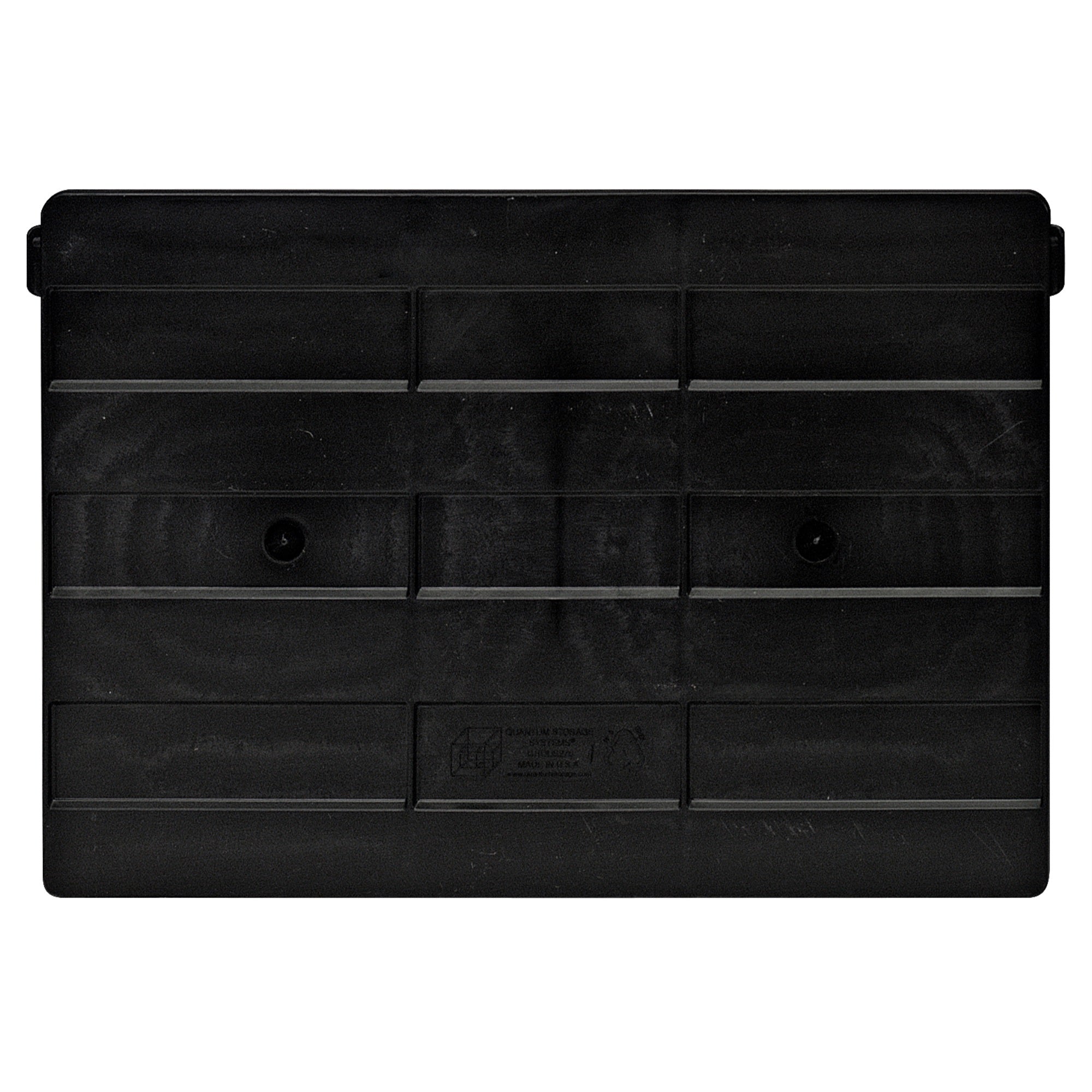 Cross Divider, for bin (QUS248), black (pack of 6), Made in USA