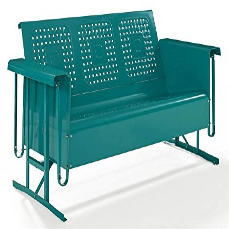 BATES METAL SOFA GLIDER IN TURQUOISE