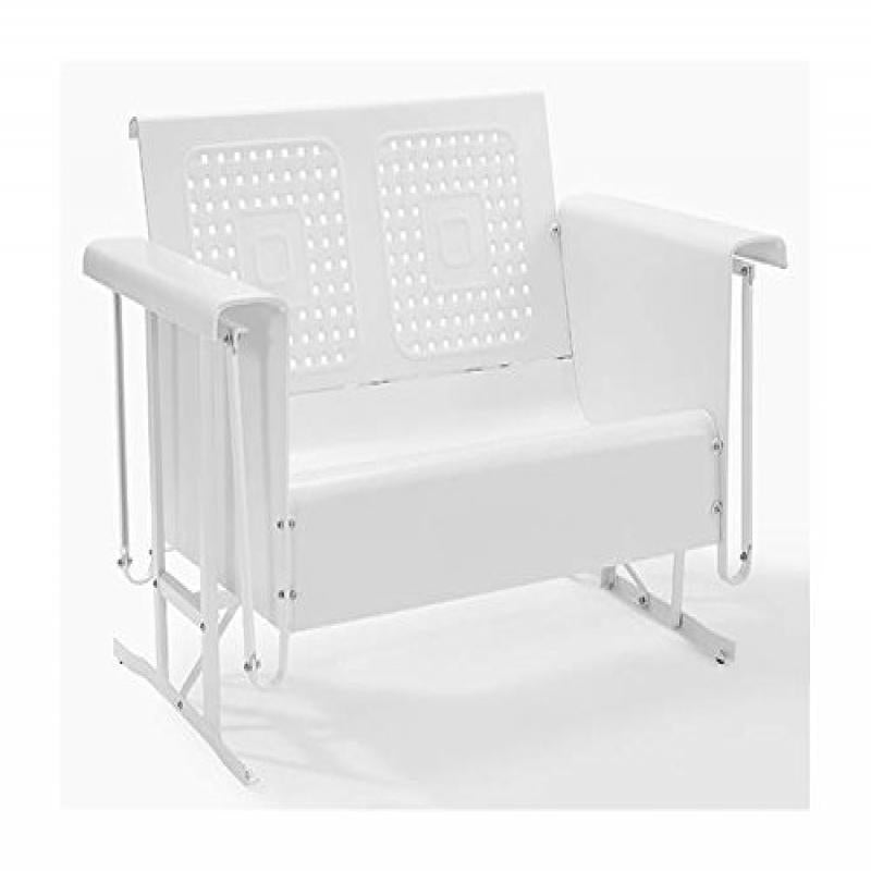 BATES LOVESEAT GLIDER IN WHITE