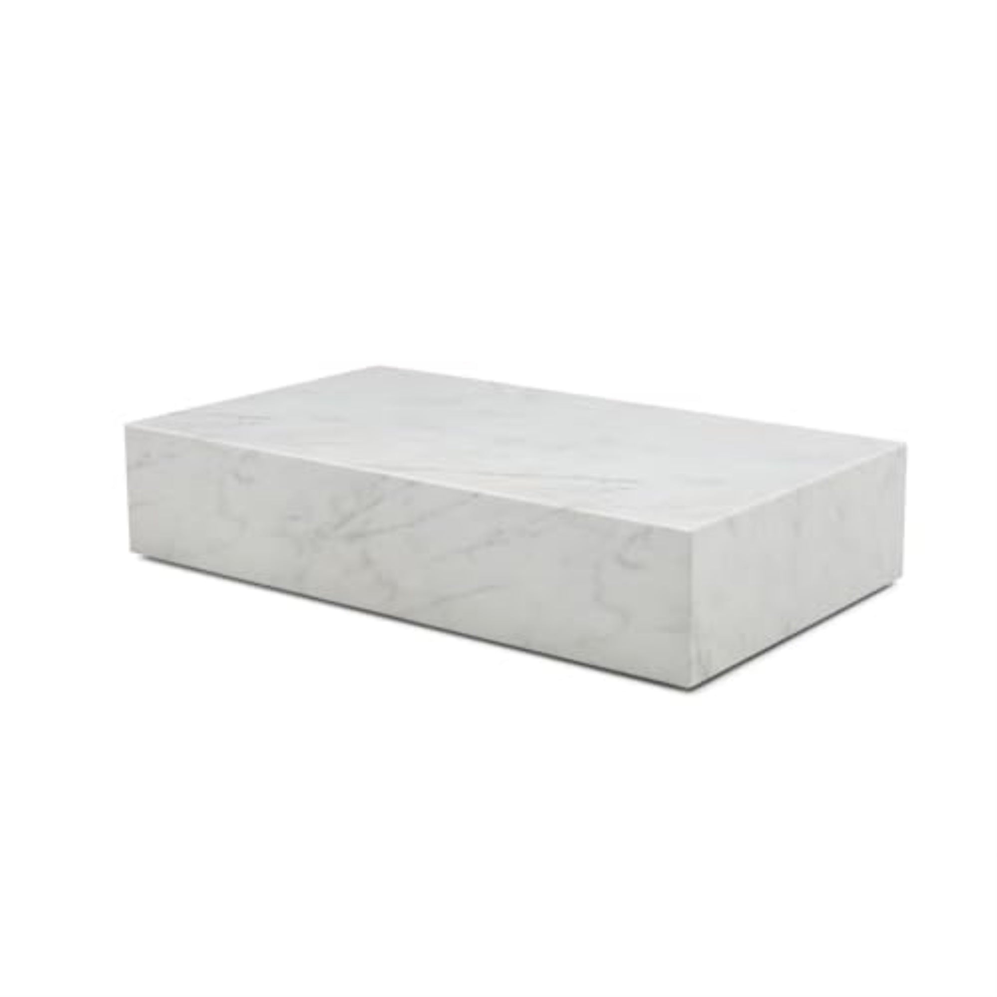 Whiteline Modern Living Cube Rectangular Coffee Table, White