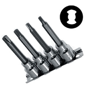 4Pc Clutch Head Bit Set