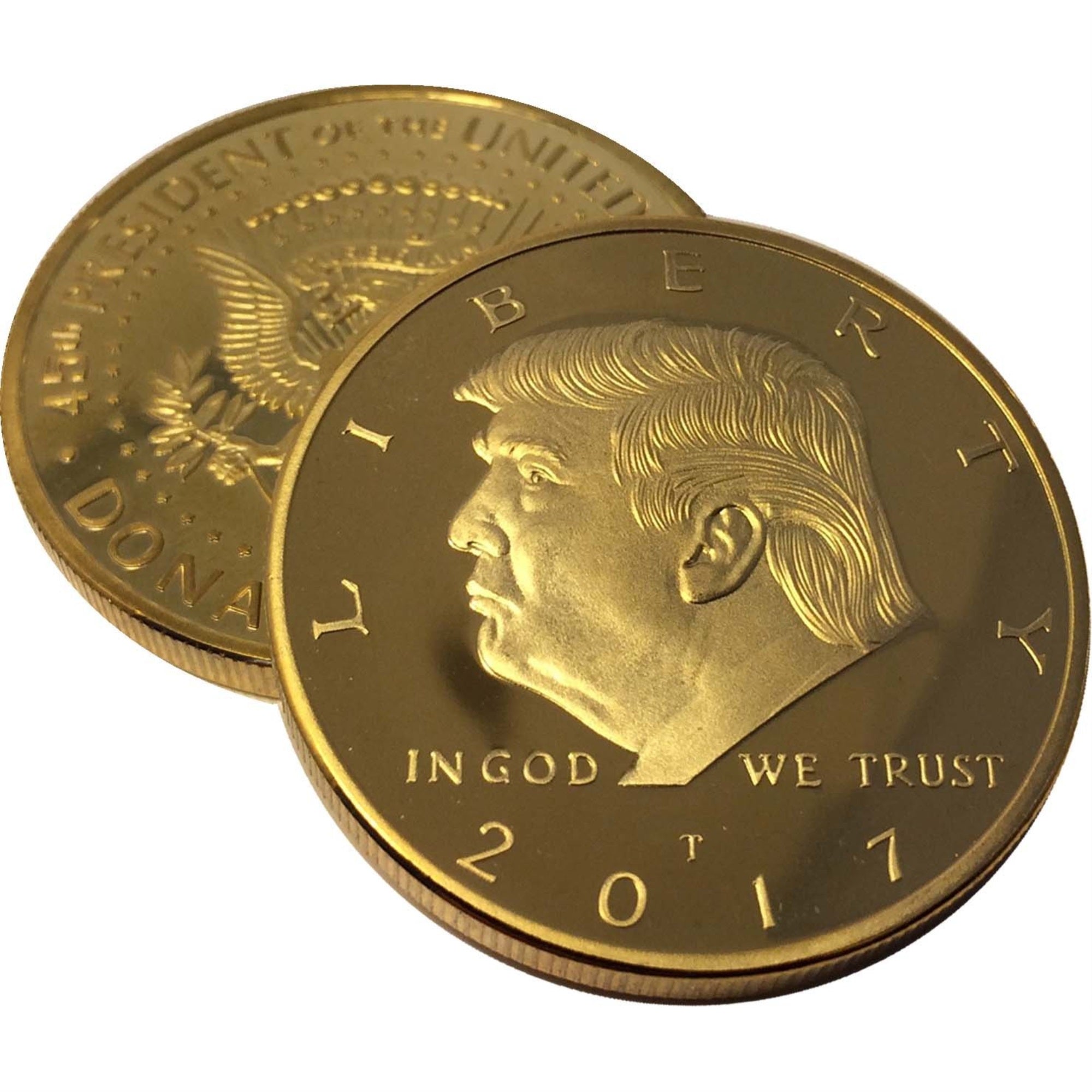 Donald Trump Liberty 2017 Gold Plated Coin