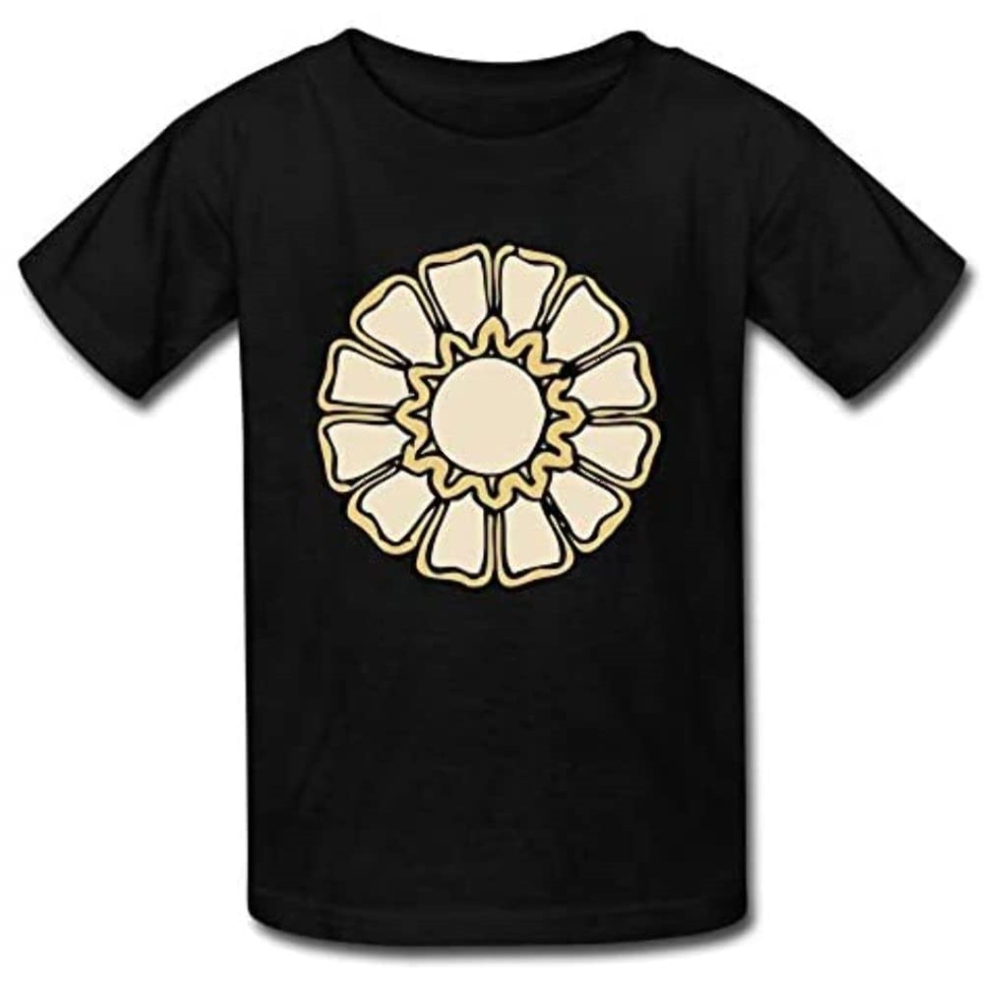 Custom Flow Tailgates Kids Rosette Ornament Custom Black Small T-Shirt By Dawnann