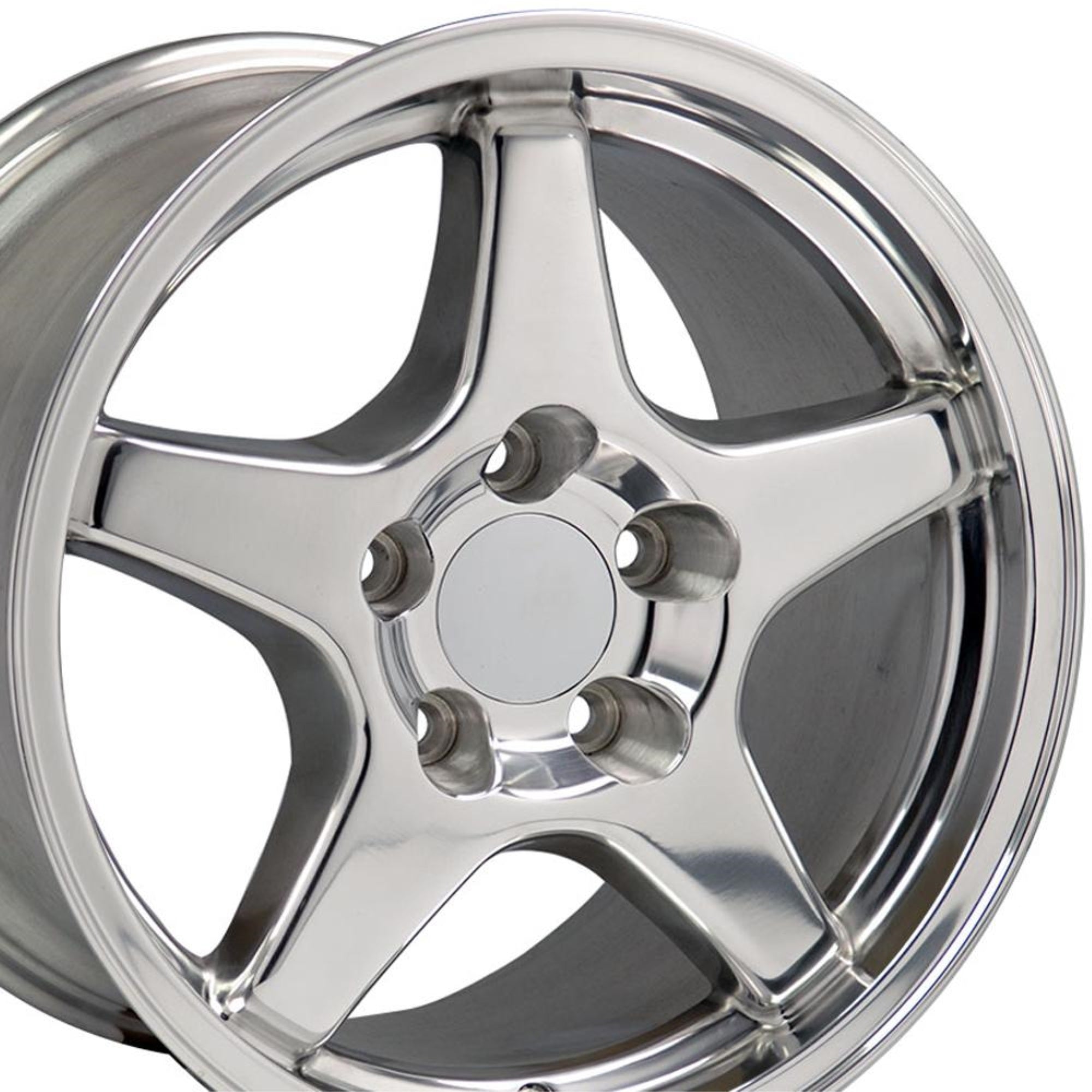 17″ Replica CV01 fits Chevrolet Corvette ZR1 17x9.5 Polished