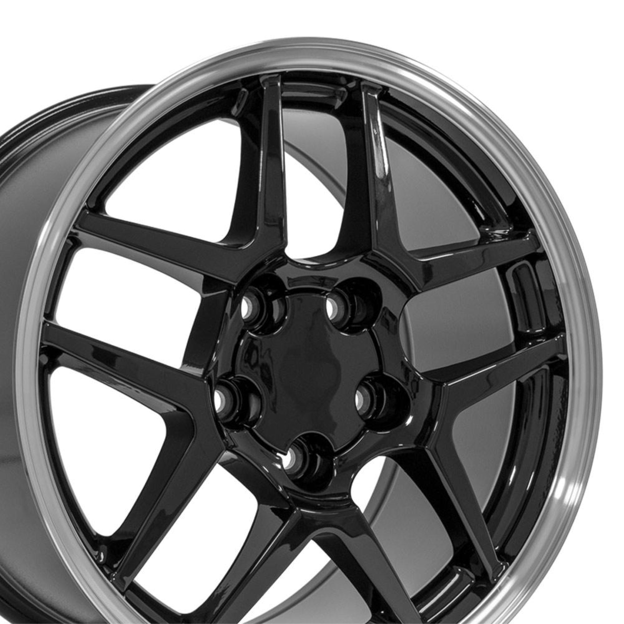 17″ Replica CV04 fits Chevrolet Corvette C5 Z06 17x9.5 Black