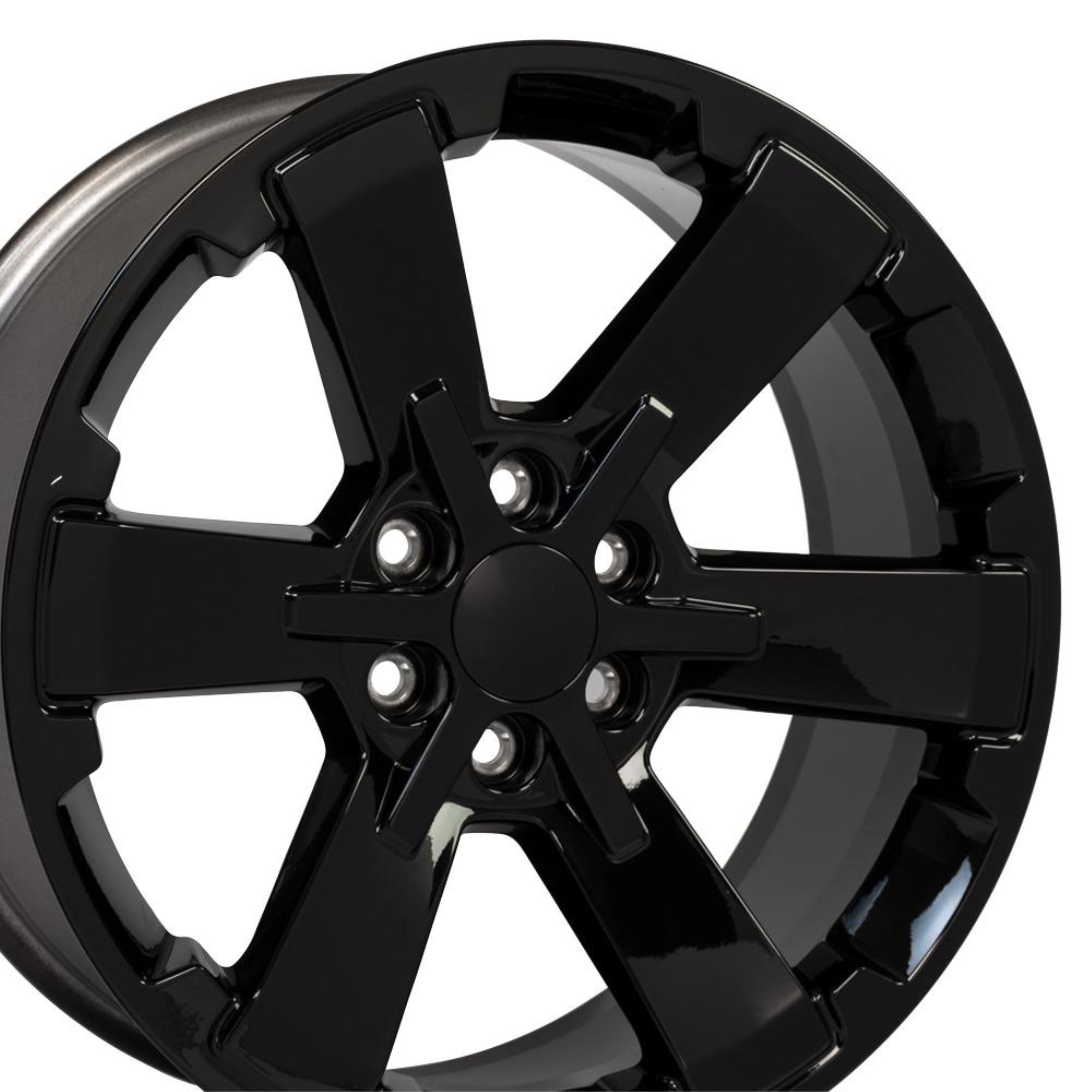22″ Replica CV41B fits Chevy Silverado Rally 22x9 Gloss Black