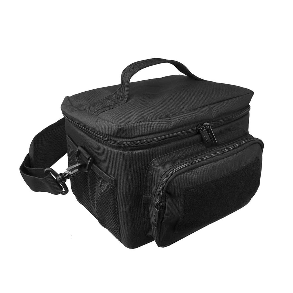 Vism By Ncstar Small Insulated Cooler Lunch Bag With Molle/Pal Webbing/ Black