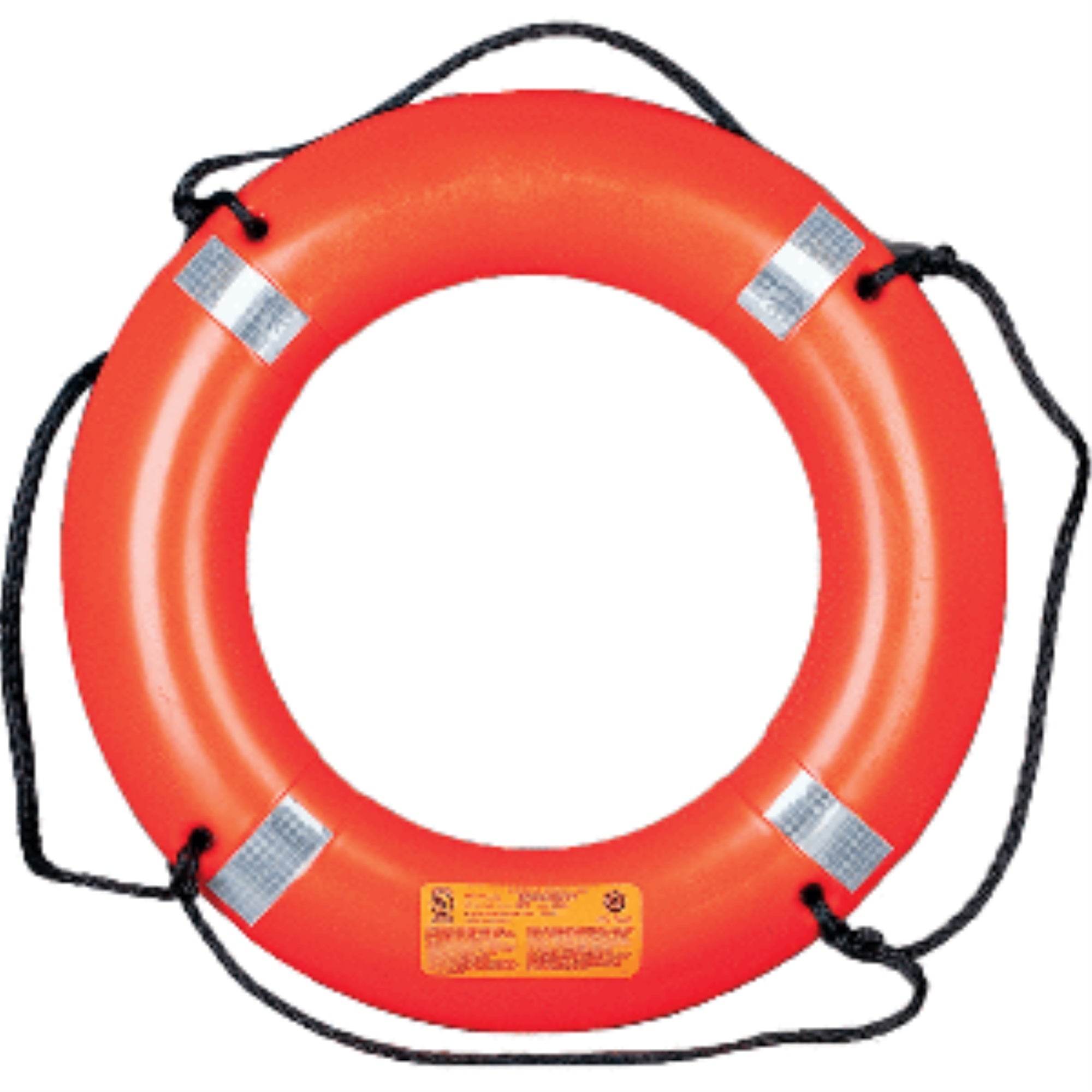 Mustang 30' Ring Buoy With Reflective Tape Orange