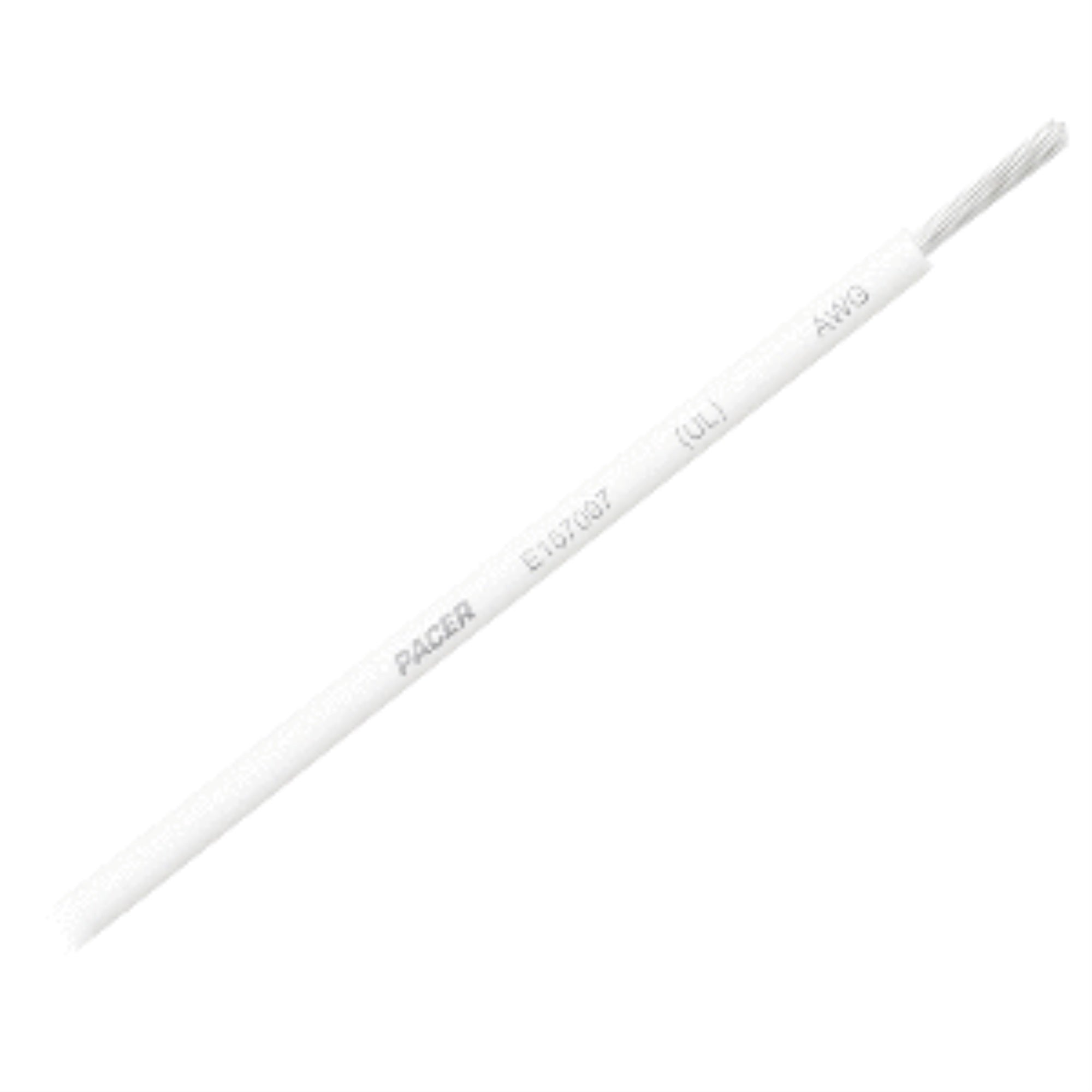 Pacer White 25' 12 Awg Primary Wire