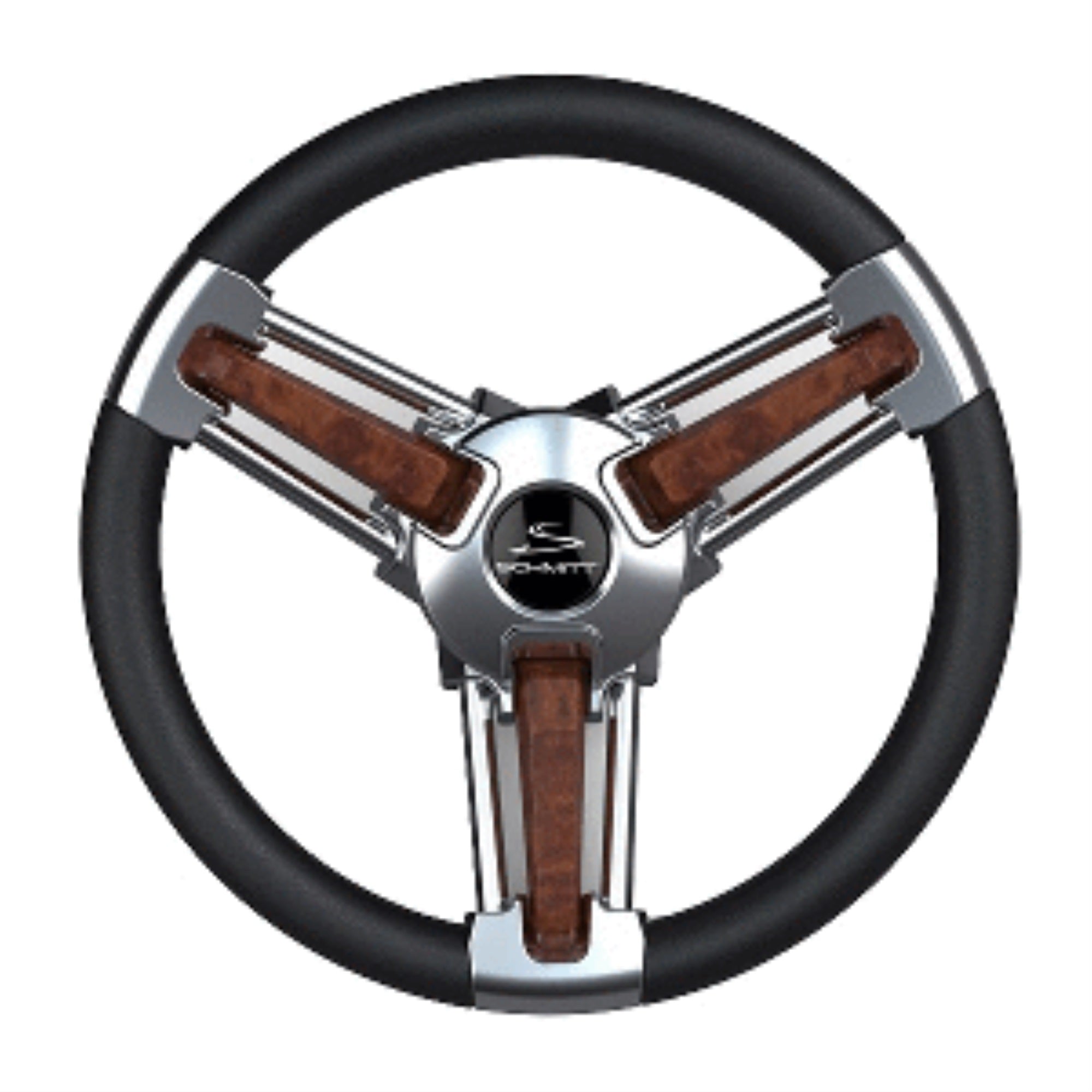 Schmitt Marine Burano Wheel 14' 3/4' Tapered Shaft Burl