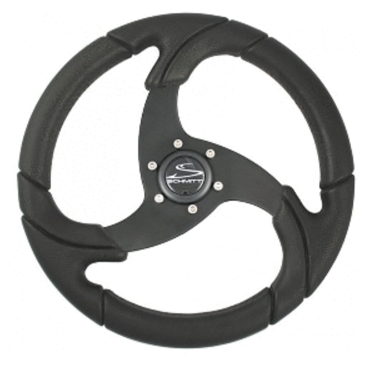 Schmitt Marine Folletto Wheel 14.2' Black Polished 3/4'