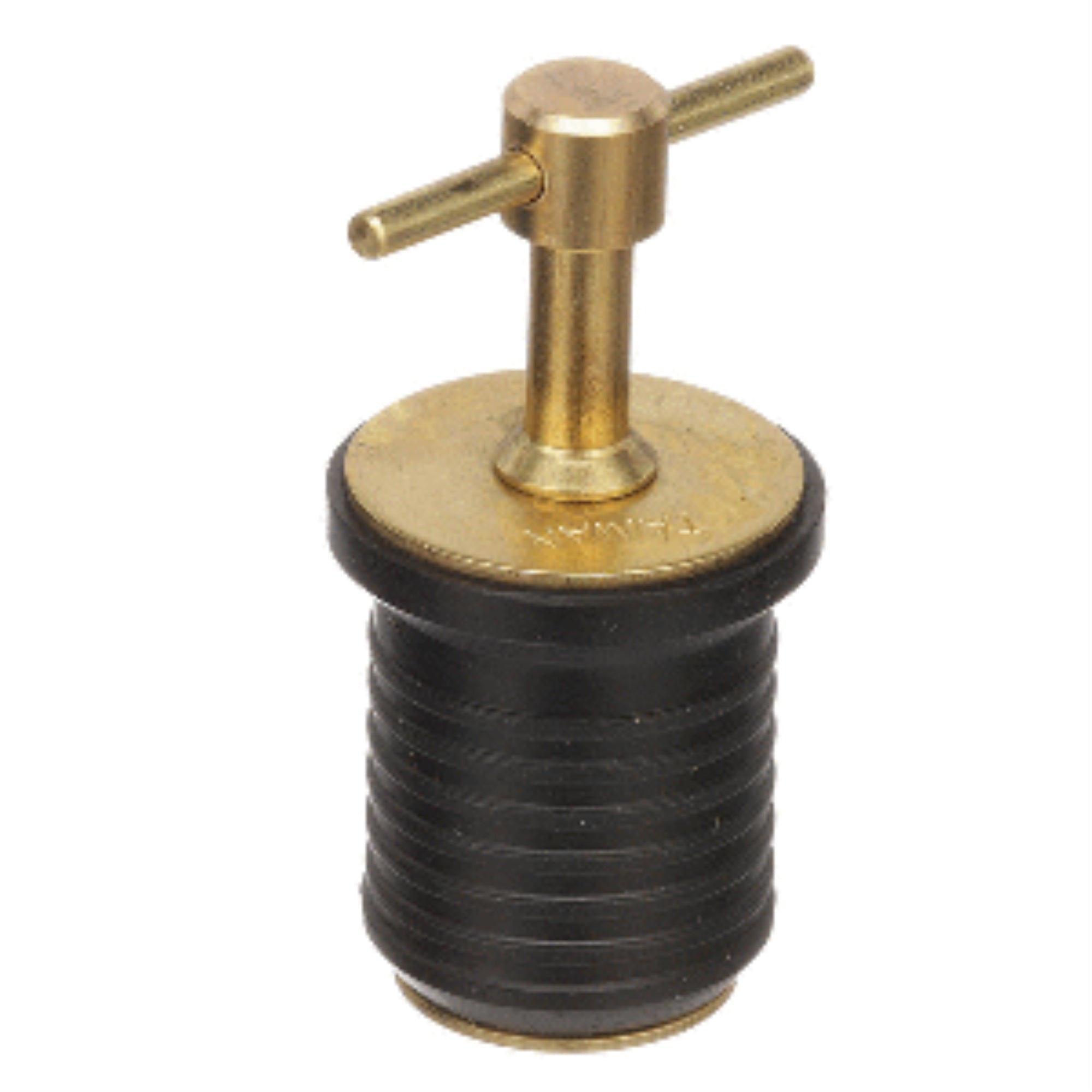 Attwood T-Handle Drain Plug 1' Brass