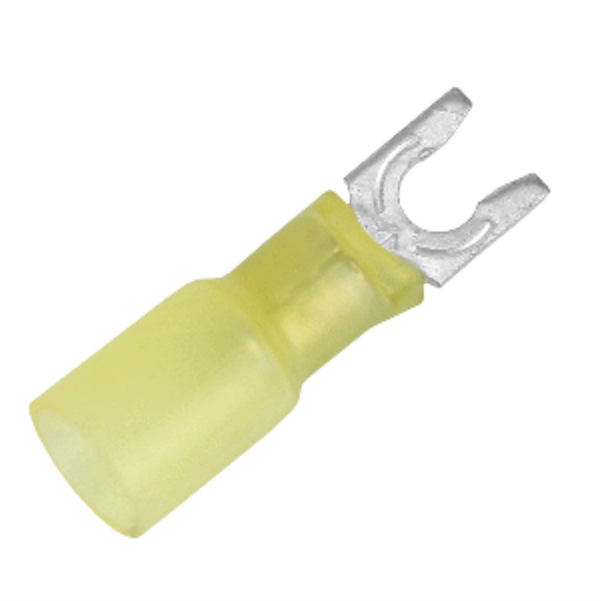 Pacer 12-10 #8 Heat Shrink Spade Terminal 100 Pc