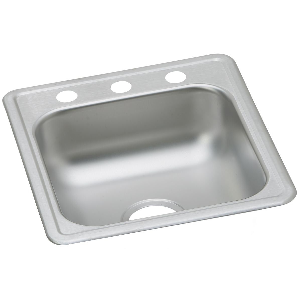 Elkay Dayton Stainless Steel 17 X 19 X 6-1/8, Single Bowl Drop-In Bar Sink