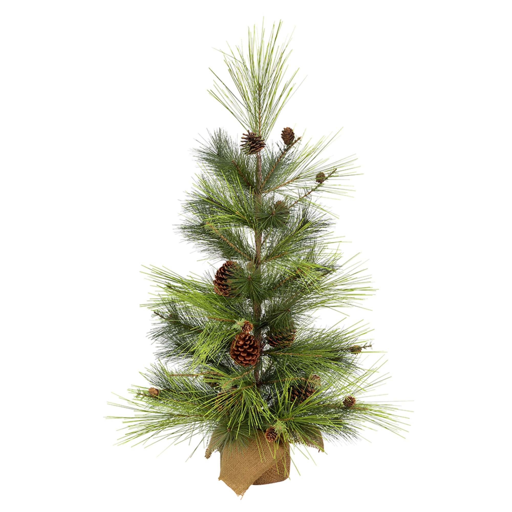 4' x 25” Larkspur Pine Tree Burlap Base