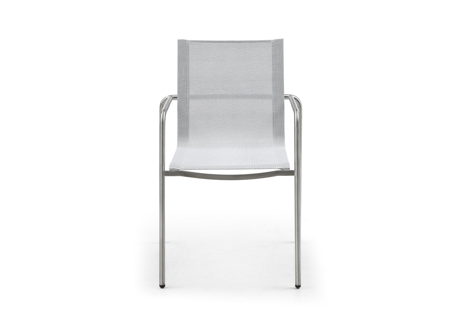 Whiteline Modern Living Paola Outdoor Dining Armchair, Light Grey