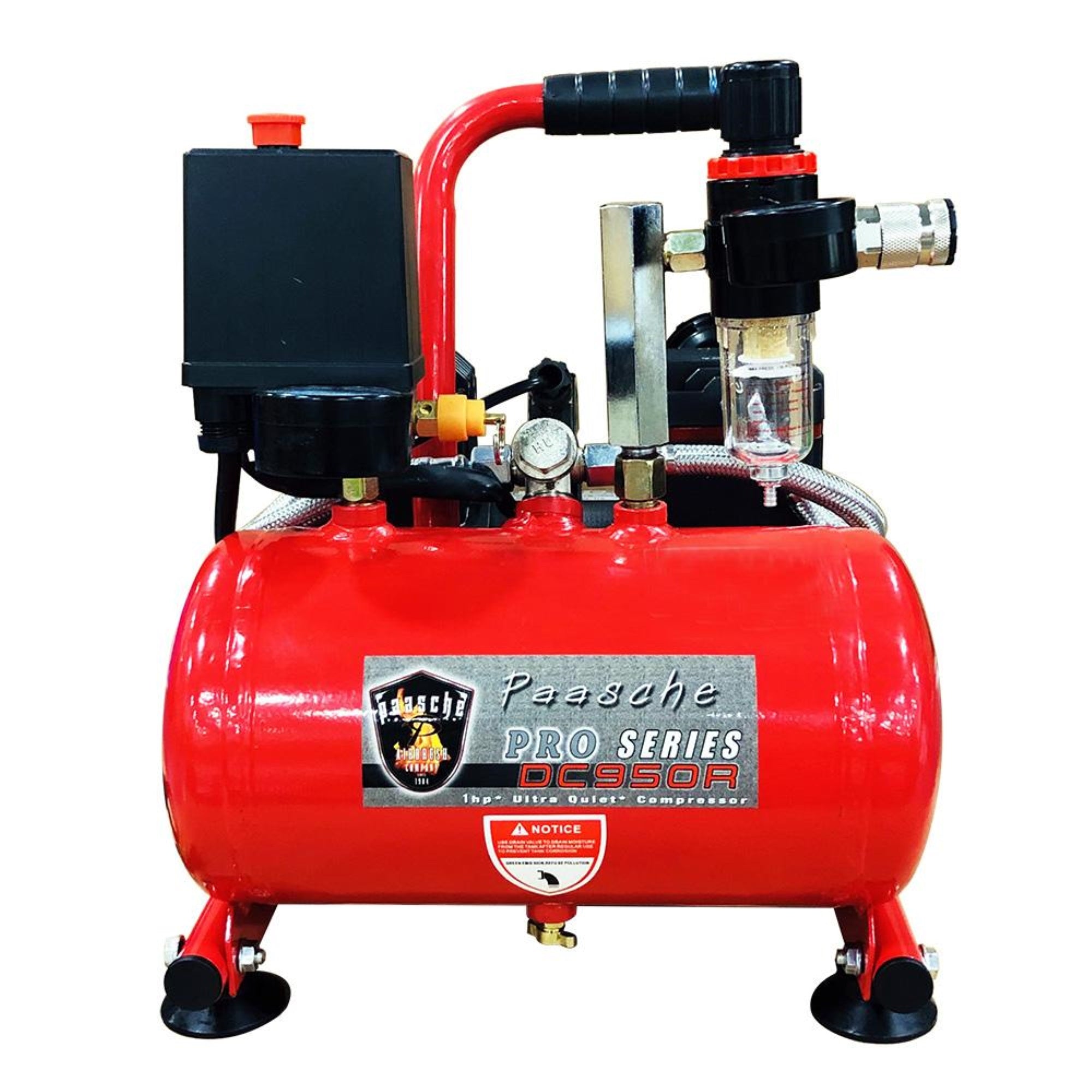 1 Compressor with Tank, Regulator & Moisture Trap
