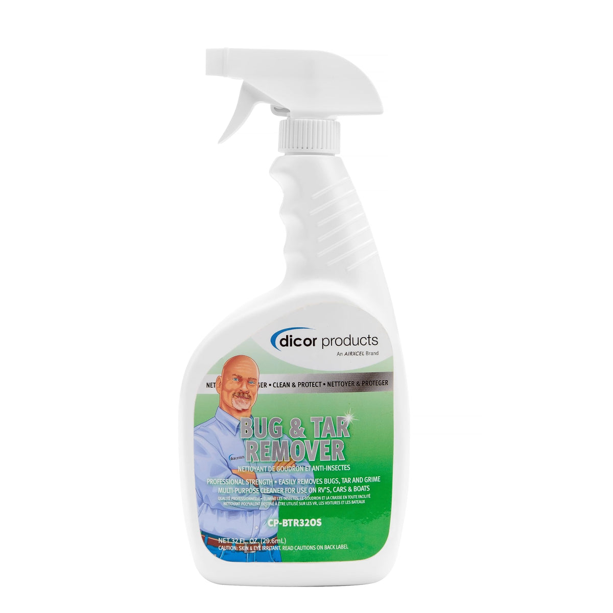 Dicor Cp-Btr320S Bug & Tar Remover Cleaner Spray For Rv Roofs And Exterior, White