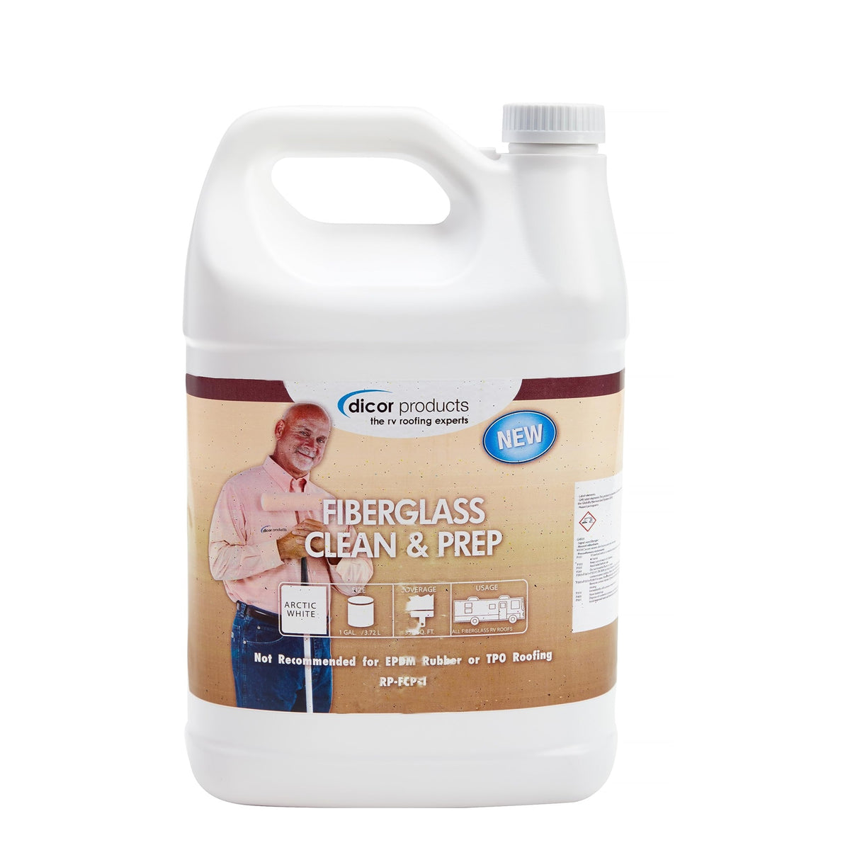 Dicor Rp-Fcp-1 Fiberglass Roof Coating System - 1 Gallon - Protects Against Environmental Damage